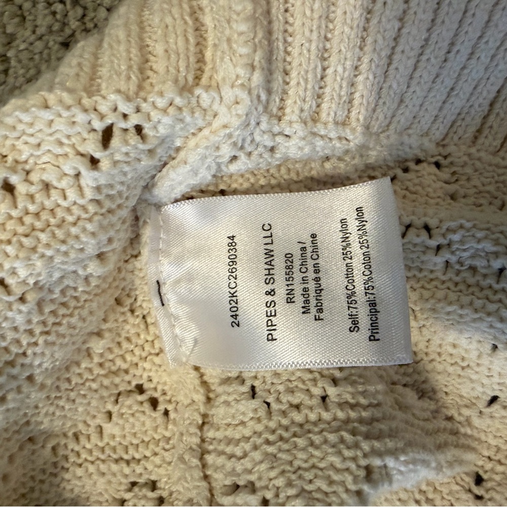 Veronica Beard Cream V-Neck Sweater - Picture 5 of 5